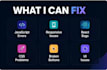 fix HTML CSS javascript and react bugs
