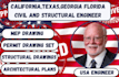 provide civil structural engineer permit drawings mep plans full permit set