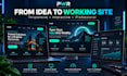 design and develop a modern responsive bootstrap website