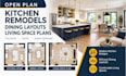 design open plan kitchen remodels dining layouts living spaces floor plans