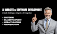 develop ai website, ai saas, and custom ai software application