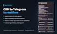build a custom telegram bot with ai, database and API integration