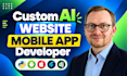 develop ai website custom chatbot mobile app development as full stack developer