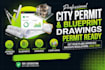 draw city permit drawings structural building blueprints permit ready drawings