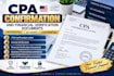 prepare CPA confirmation, financial verification documents