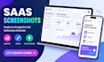 design saas screenshots feature graphics software visuals
