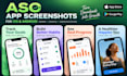 design aso app screenshots for ios and android apps
