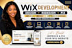 wix development fix wix website redesign wix website design
