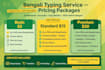 do professional bengali typing, bangla translation and content writing