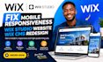 fix wix mobile responsiveness wix studio website wix cms redesign