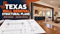 design texas load bearing wall removal structural plans beam sizing