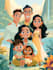 make a disney children cartoon illustration