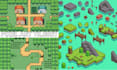 do top down pixel art tileset game assets rpg maker tile map pixel tileset