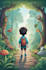 digitally paint colourful children book illustration