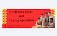 do professional hindi data entry and transcription