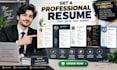 write a professional ats friendly resume CV and cover letter