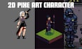 create 2d pixel art spritesheet an 8bit, 16bit, and 32bit pixel art animation