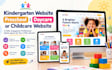 build kindergarten website preschool daycare website or childcare website