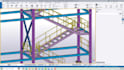 do steel stair detailing using tekla structure