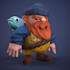 create a stylized 3d character for games and animation
