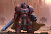 make a warhammer 40k character illustration