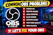 fix obs studio lag, dropped frames, audio and streaming issues