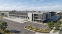 3d warehouse design, 3d industrial building, 3d factory interior, 3d rendering