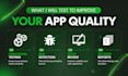 do software testing, manual QA testing for your app, android, ios, and website