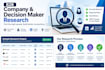 research companies and find their key decision makers