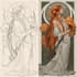 create illustrations in art nouveau style
