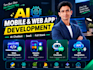 do ai mobile app development, ai chatbot and ai web app