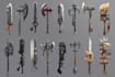 create weapon design and illustration