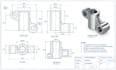 create engineering drawing, mechanical drawing,2d cad drawing, technical drawing