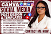 social media marketing manager instagram content creator post design canva posts