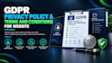 write gdpr privacy policy and terms and conditions for website