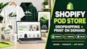 build a shopify dropshipping print on demand store website