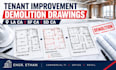 design tenant improvement demolition drawings for la ca, sf ca and sd ca