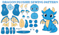 create custom plush toy sewing pattern plushie design stuffed animal tech pack