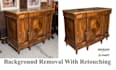 do furniture retouching and shadow