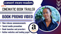 create a cinematic ai amazon book trailer and promo video