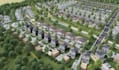 render 3d site plan,urban luxury residential masterplan, real estate development