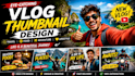 create a professional gaming youtube thumbnail