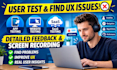 user test beta test your app website saas and find UX issues