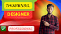 design custom youtube thumbnail with ai assisted human image