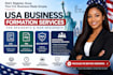 do US llc registration, ein application, dba filing, boi report for non resident