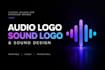 creates custom audio logo, sound lo go and sound design