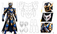 create custom cosplay sewing pattern, zbrush, eva foam, props, 3d masks, helmets