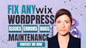 fix wordpress errors, elementor issues, and website bugs