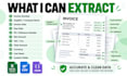 extract invoice data from PDF to excel with ocr