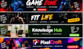 design a professional youtube banner